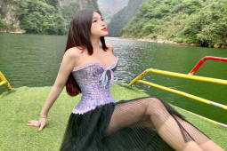 Thời trang - "Nữ sinh Đồng Nai" mặc đẹp như tiên nữ ở sông Nho Quế, hút tương tác mạng xã hội