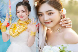 Bạn trẻ - Cuộc sống - Nhan sắc xinh như mộng của cô dâu đeo 50 cây vàng ở Cần Thơ