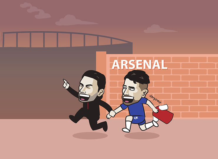 Trong khi Chelsea mua ồ ạt thì Arsenal nhanh tay "hốt" Jorginho.