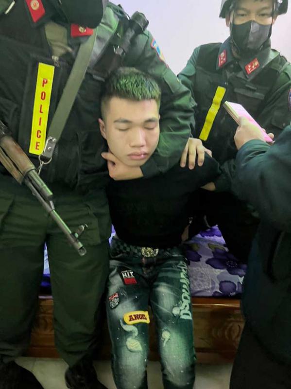 Đối tượng Lê Nguyễn Minh Tuấn khi bị bắt