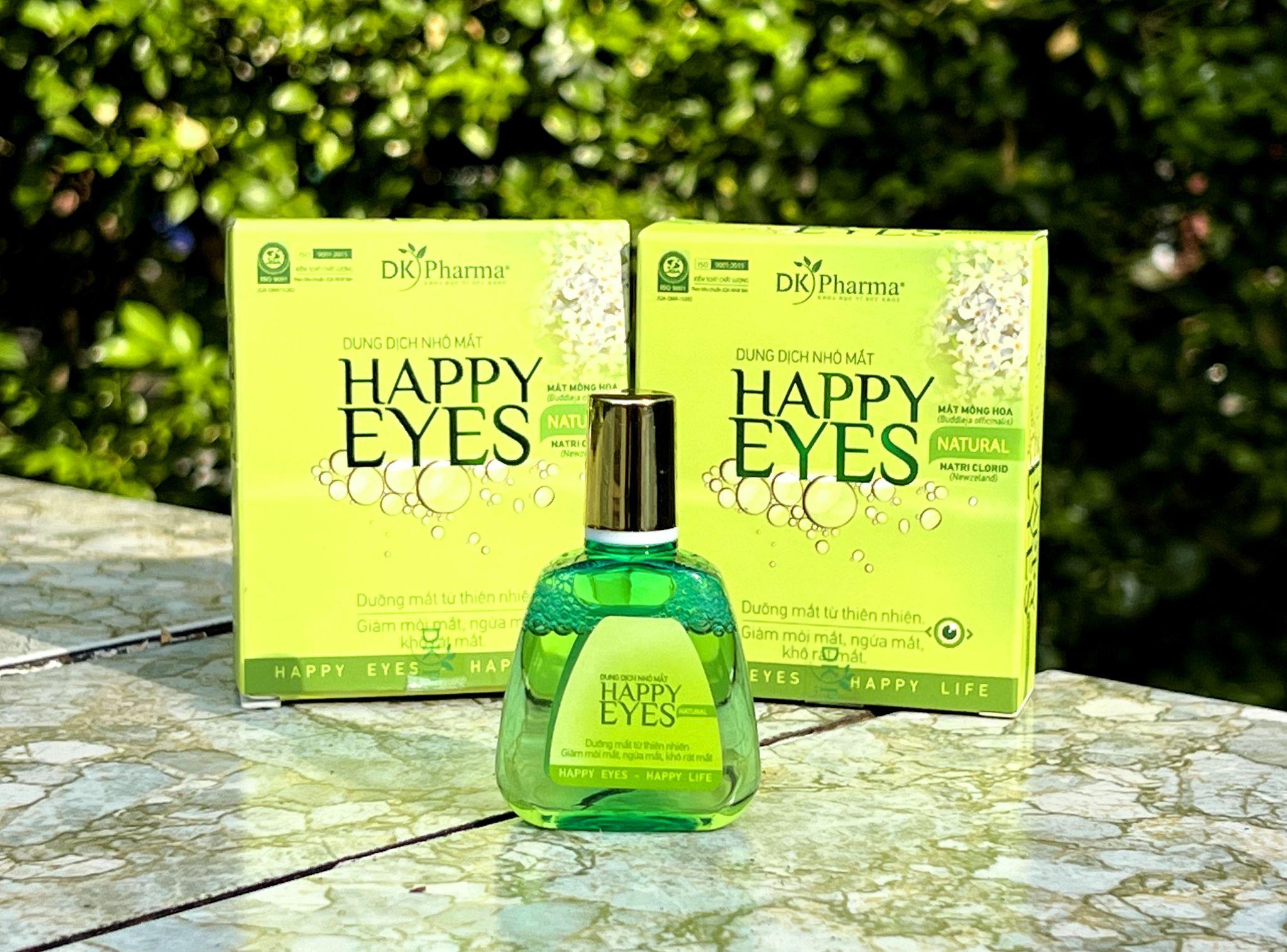 Happy Eyes Natural - dung dịch nhỏ mắt chứa chiết xuất mật mông hoa.