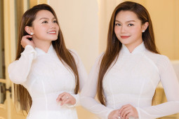 Giải trí - Nguyễn Ngọc Anh diện áo dài trắng “vắt chân lên cổ” chạy 2 show đầu năm