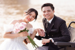 Bạn trẻ - Cuộc sống - Cô gái xinh đẹp "phải lòng" chàng trai không chân và hôn nhân cổ tích