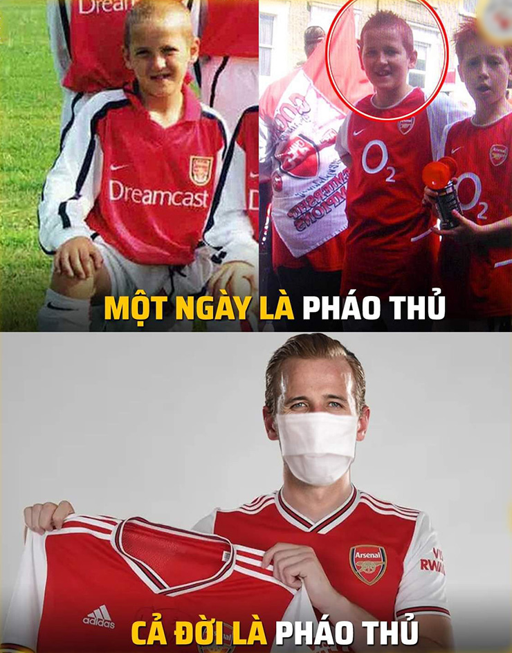 Harry Kane đã từng là một pháo thủ.