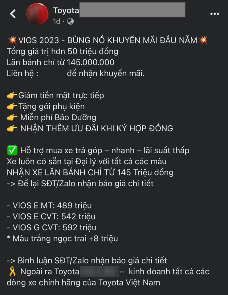 Toyota Vios đang được giảm giá 50 triệu đồng tại đại lý - 2