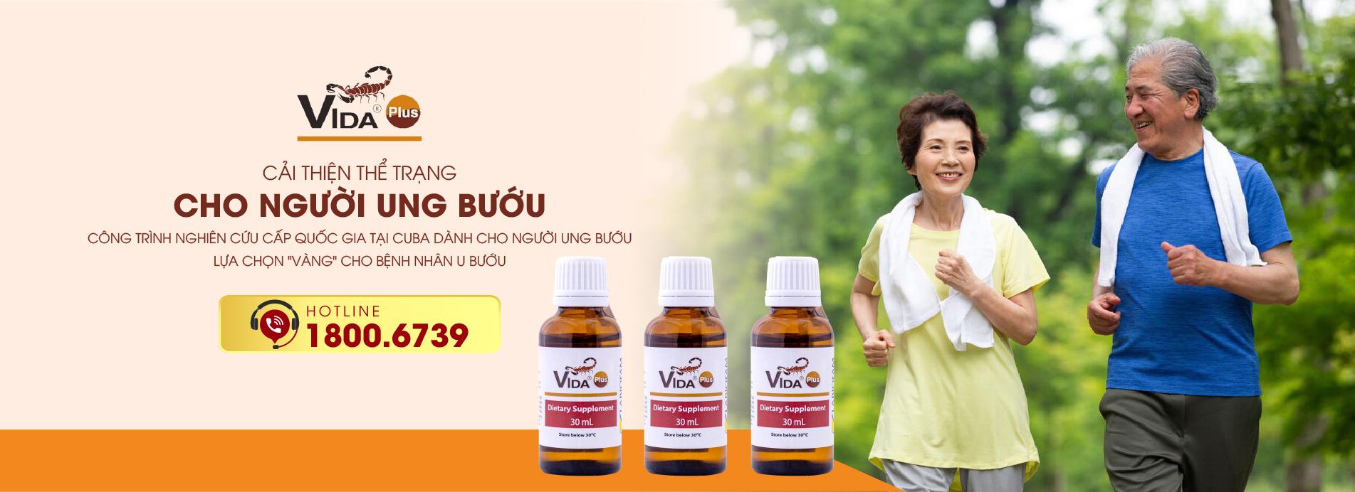 Lựa chọn sản phẩm có chiết xuất từ nọc bọ cạp xanh Vida Plus cho người ung bướu