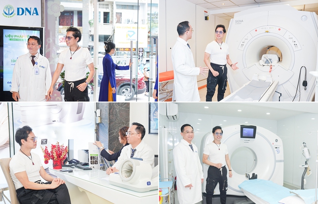 Ca sĩ Ngọc Sơn đến Bệnh viện DNA tầm soát sức khỏe