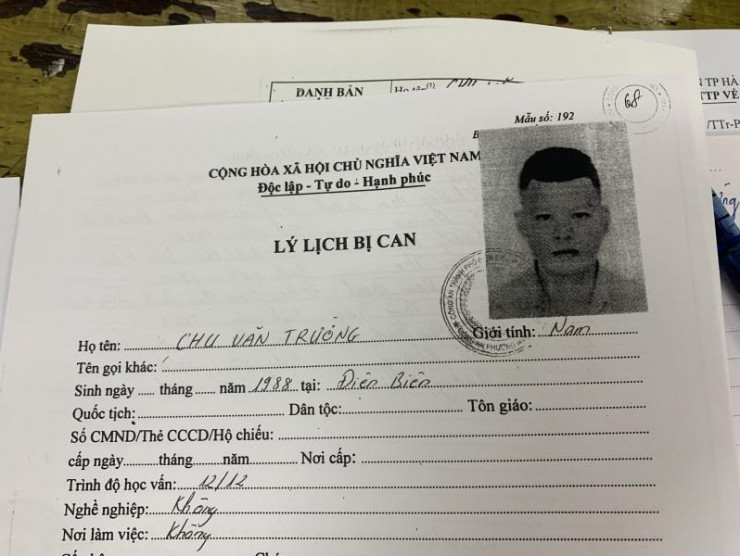 Đối tượng Chu Văn Trường.