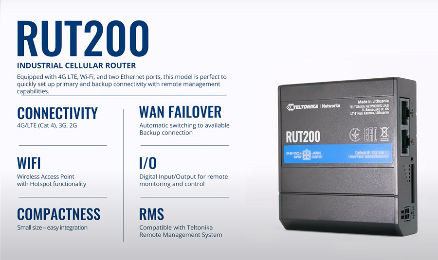 Đánh giá Router 3G/4G công nghiệp Teltonika RUT200: giải pháp cho các ứng dụng M2M & IoT chuyên nghiệp - 3