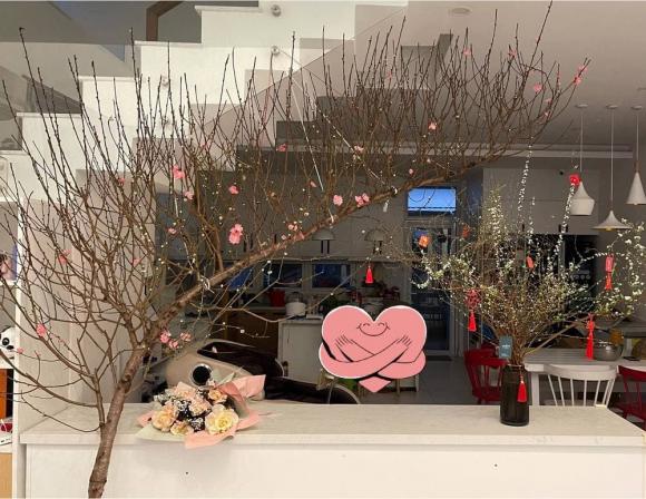 Không gian biệt thự của Thân Thúy Hà được
trang trí tinh tế và sang trọng.