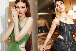 Lan Khuê diện váy bó sát, đọ sắc với tỷ phú MiMi Morris