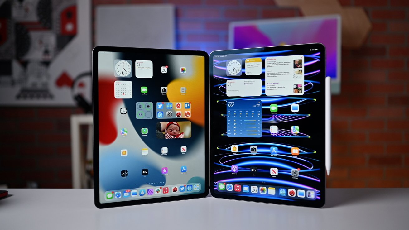 iPad Pro M2 và iPad Pro M1 có thiết kế tổng thể không khác nhau.