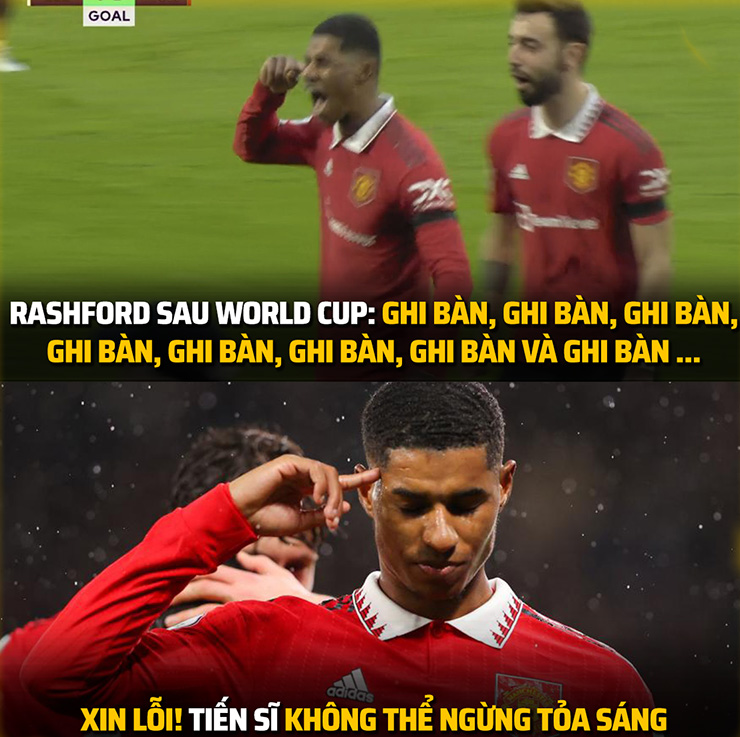 Sau World Cup, Rashford liên tục tỏa sáng.