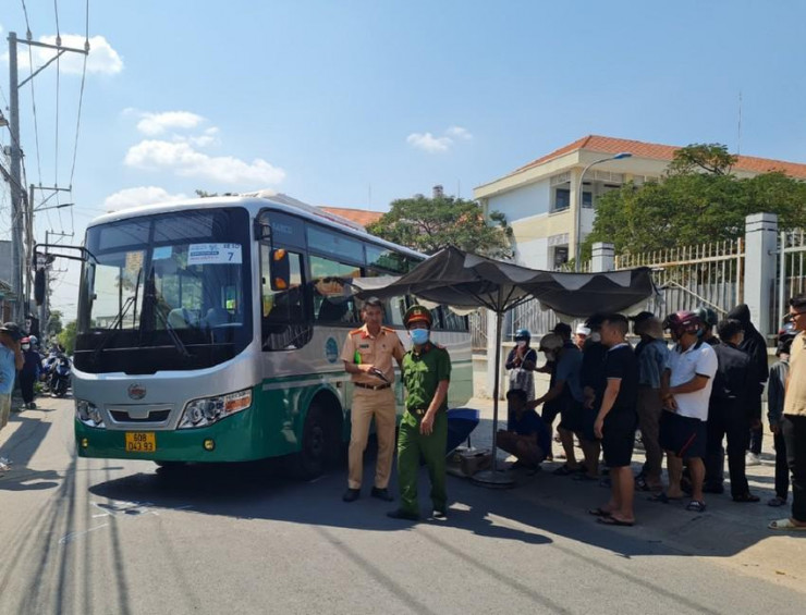 Hiện trường vụ tai nạn giao thông. Ảnh: VH