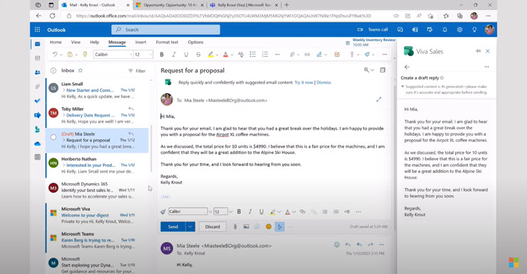 Email có thể tìm kiếm và trả lời bằng trí tuệ nhân tạo.