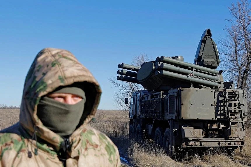 Binh sĩ Nga ở tiền tuyến Ukraine (ảnh: TASS)