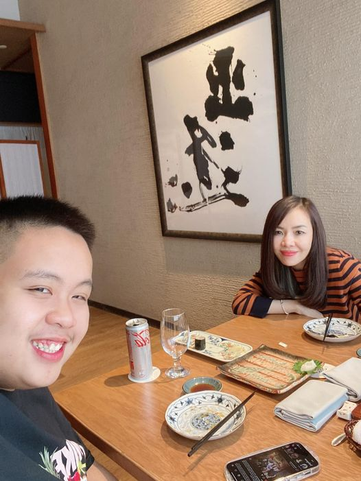 Mẹ Điệp cùng “thần đồng” Đỗ Nhật Nam (ảnh: NVCC)