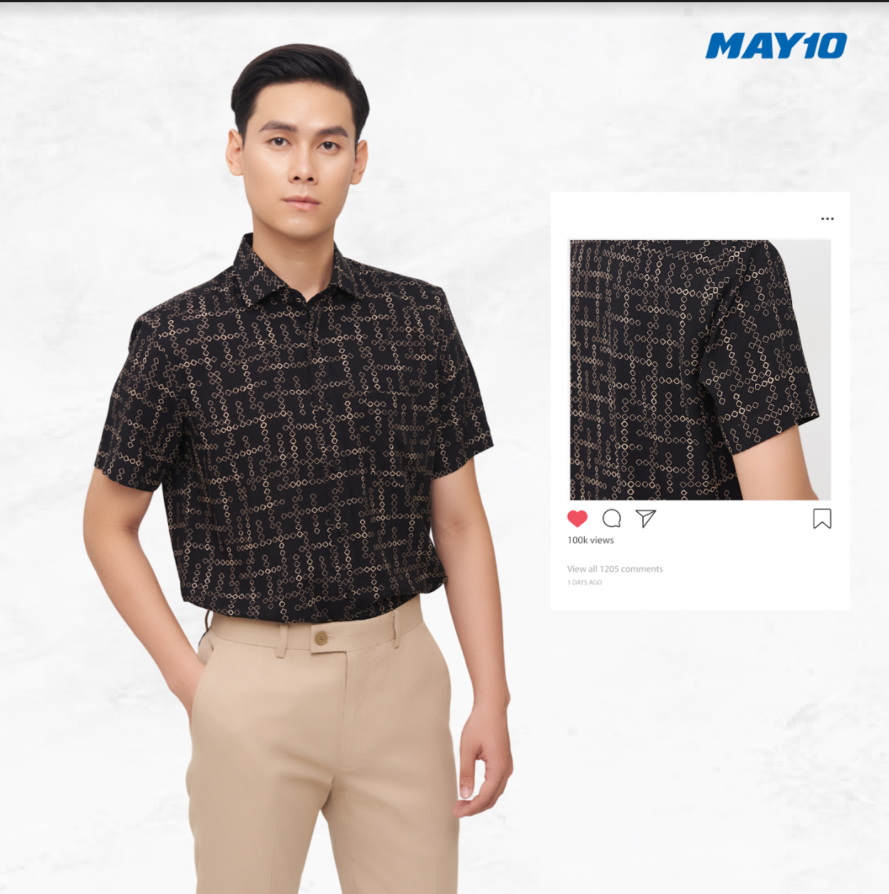 Áo sơ mi nam công sở May 10 luôn nhận được đánh giá cao từ khách hàng