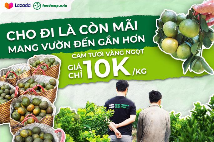Lazada Việt Nam phối hợp cùng Foodmap triển khai đưa cam sành lên sàn thương mại điện tử