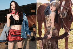 Minh Hằng mặc váy ngắn cưỡi ngựa có nổi bật hơn ”hot girl yoga Quảng Bình”?