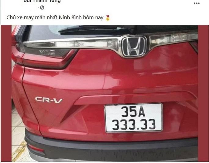 Hình ảnh biển số xe đăng sai sự thật được V.M.Đ. tung lên trang cá nhân