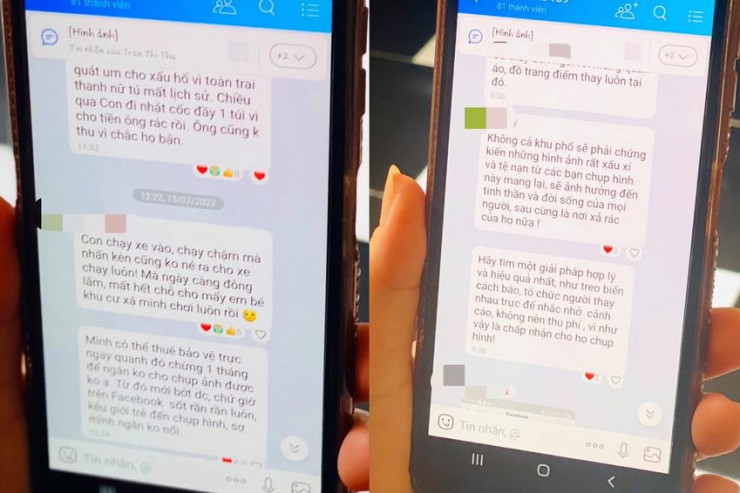 Người dân sinh sống tại đây gửi tin nhắn phản ánh về tình trạng nhiều bạn trẻ kéo đến chụp ảnh trong ngày 15 và 16-2 mới đây. Ảnh: TÚ NGÂN