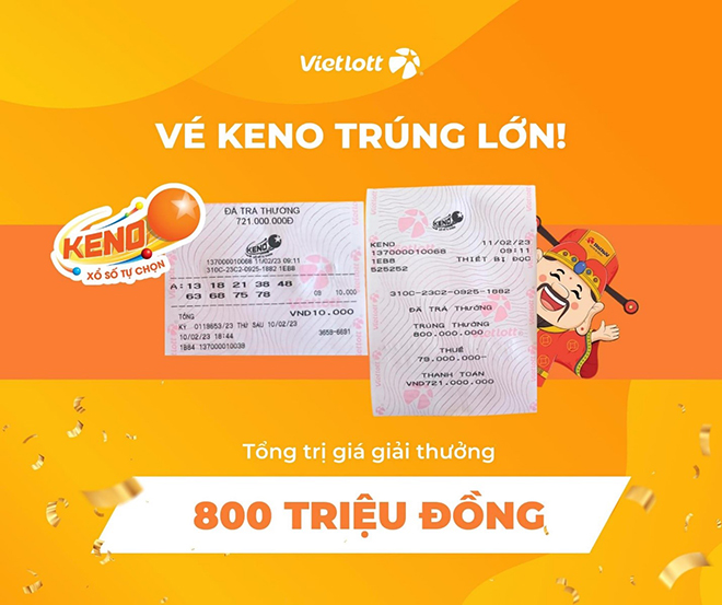 Chủ điểm Vietlott hào hứng khi nhiều khách trúng xổ số quay nhanh Keno - 3