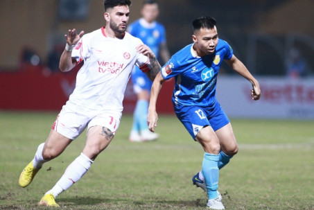 Video bóng đá Viettel - Nam Định: Sức ép nghẹt thở, may mắn ngoảnh mặt (V-League)
