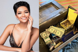 Đời sống Showbiz - H'Hen Niê được fan từ Mỹ đến tận nhà tặng chiếc rương, giá trị món quà bên trong "gây choáng"