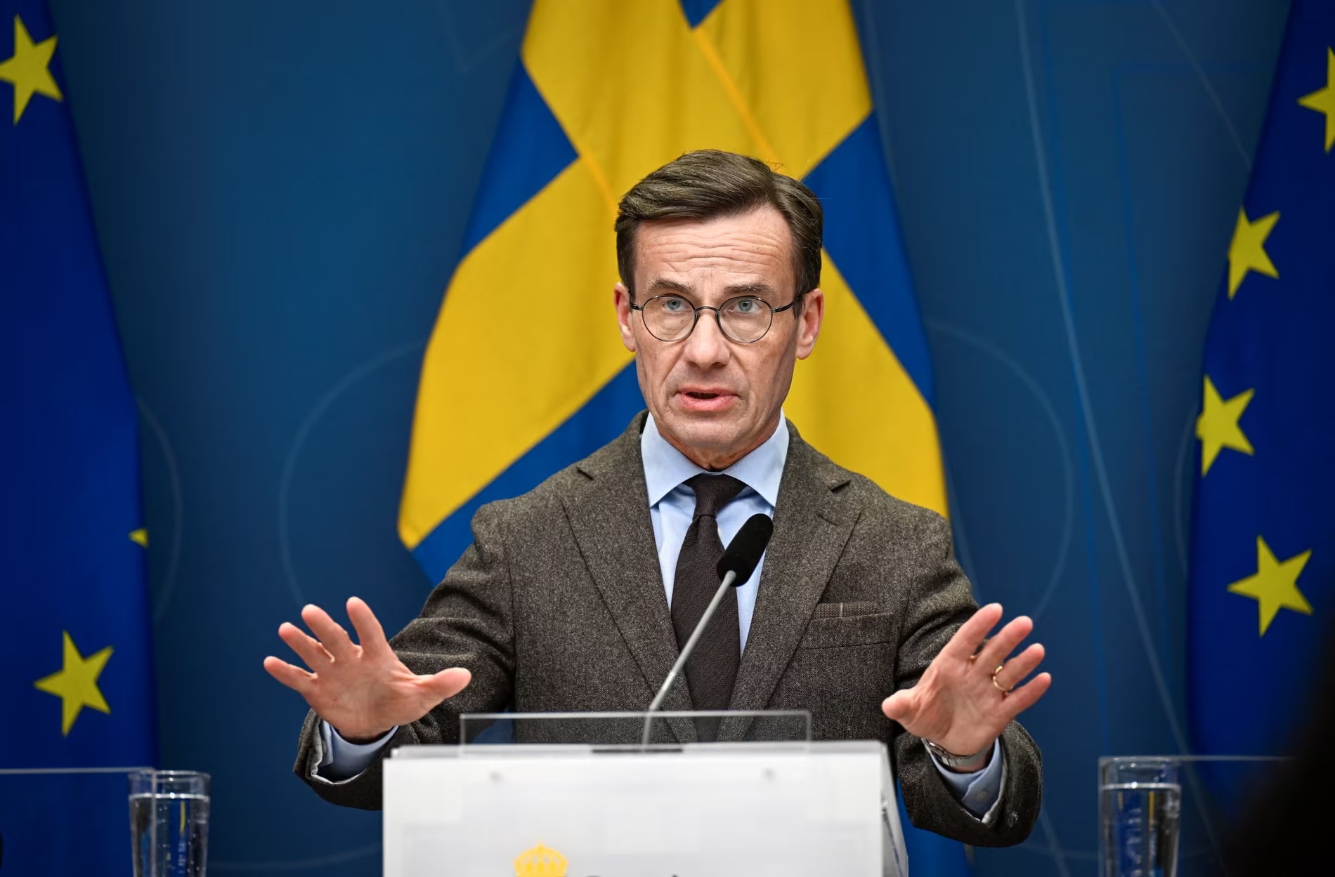 Thủ tướng Thụy Điển – ông Ulf Kristersson (ảnh: CNN)