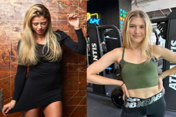 Thể thao - Mỹ nhân tennis gợi cảm: Camila diện váy ngắn, Bouchard nói đùa về "vòng 1"