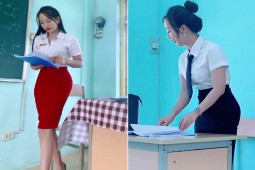 Bạn trẻ - Cuộc sống - “Cô giáo xinh nhất Vĩnh Phúc” khiến dân mạng xôn xao vì loạt clip đi dạy