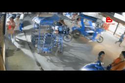 Xe máy - Xe đạp - Clip: Đừng bao giờ quên tắt máy lúc dừng xe khi đi với trẻ em