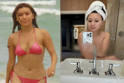 Đời sống Showbiz - "Nữ hoàng gợi cảm" Y Phụng lộ vóc dáng đẫy đà khi diện áo tắm