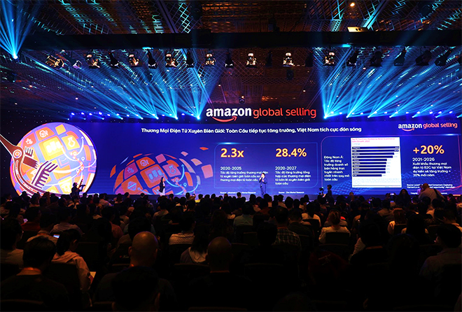 Sân khấu rộng lớn cho Hội nghị của Amazon được tổ chức tại GEM Center