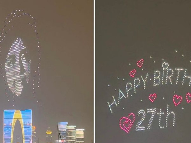 Bạn trẻ - Cuộc sống - “Soái ca ngôn tình” chúc mừng sinh nhật vợ cực lãng mạn, chị em thi nhau “xin vía”