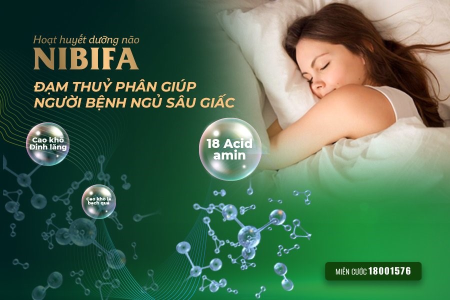 Cải thiện giấc ngủ bằng hoạt huyết dưỡng não Nibifa - 1
