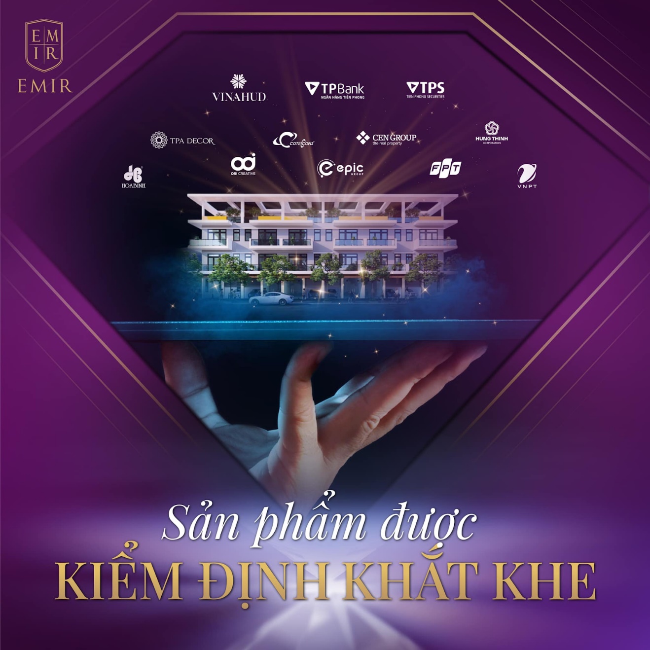 EMIR đồng hàng cùng các đối tác chiến lược uy tín: TP Bank, TPS, Epic Group…