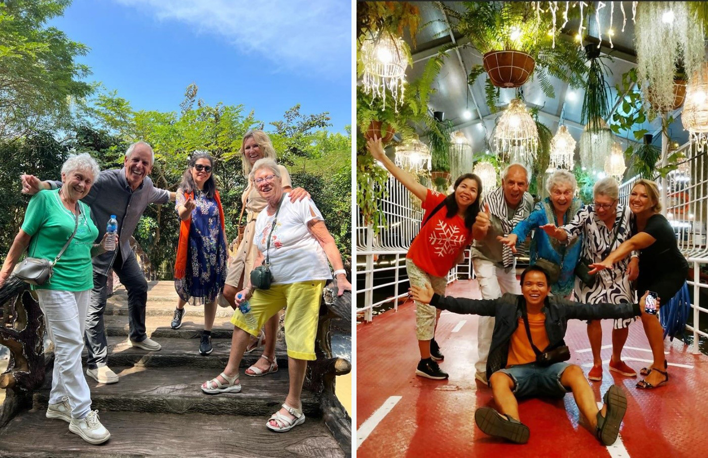 Hình ảnh chị Nguyên cùng người thân có chuyến đi xuyên việt tại Sông Công