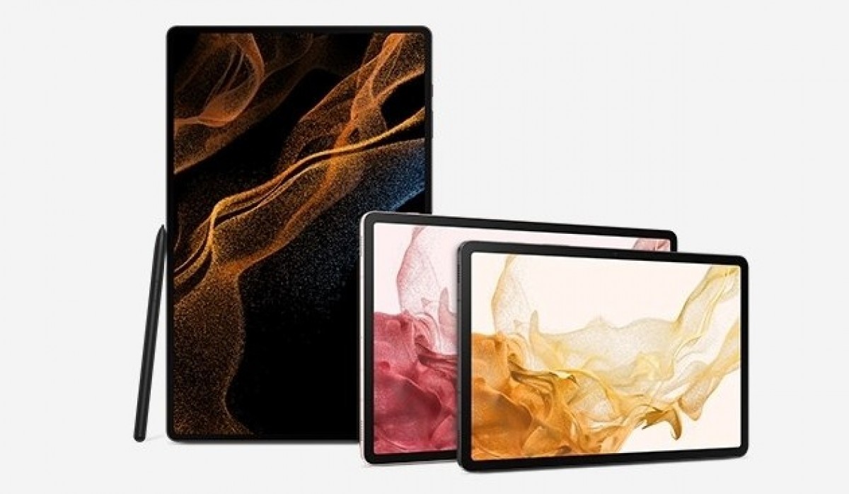 Dòng máy tính bảng Galaxy Tab S8 năm 2022.