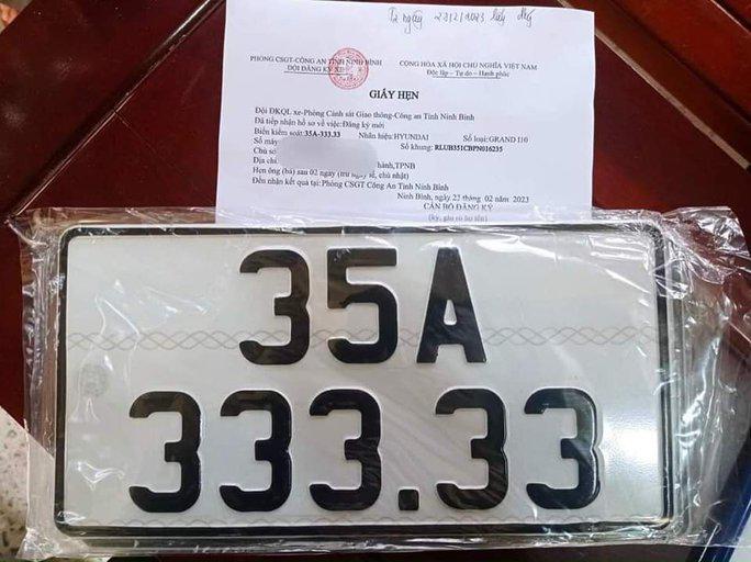 Tin tức 24h qua: Biển số ô tô VIP 35A-333.33 ở Ninh Bình đã có chủ - 1