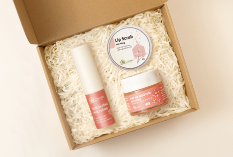 Set mặt nạ ngủ môi - lips scrub - son dưỡng môi hồng