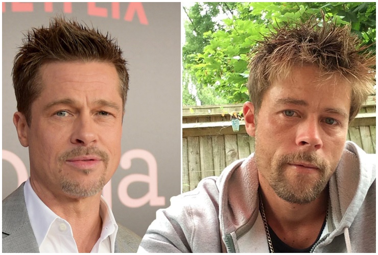 Nathan Meads (bên phải) có ngoại hình giống tài tử Brad Pitt.