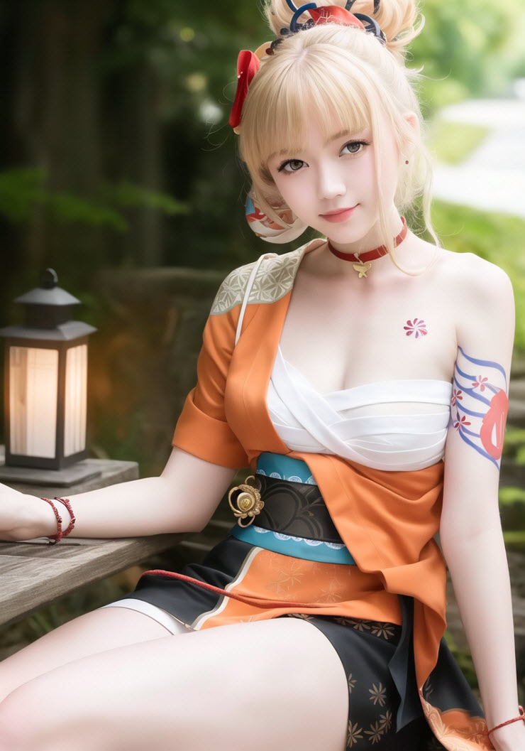 &#34;Đổ gục&#34; trước hình ảnh cosplay Yoimiya game Genshin Impact được vẽ bởi AI - 5