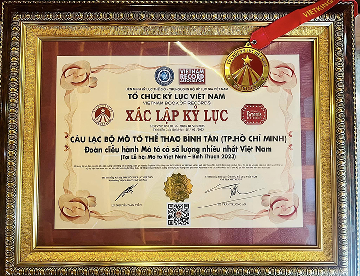 Lần đầu tiên tại Việt Nam ghi nhận kỷ lục về đoàn mô tô dài và đông nhất - 1