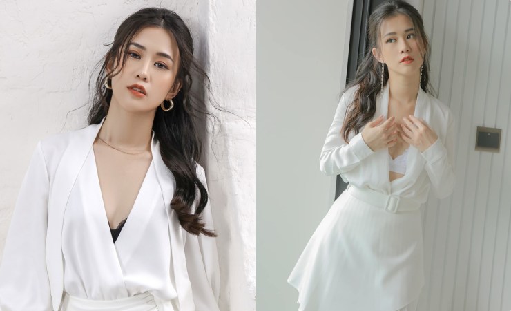 Chỉ cao 1,62m nhưng cô khéo léo lựa chọn trang phục tôn vóc dáng.
