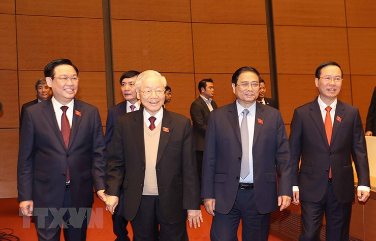 Tổng Bí thư Nguyễn Phú Trọng và các lãnh đạo Đảng, Nhà nước dự kỳ họp
