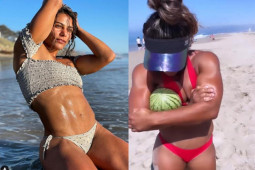 Thể thao - Sửng sốt người đẹp dùng "vòng 1" ép vỡ quả dưa hấu, "dằn mặt" đối thủ UFC