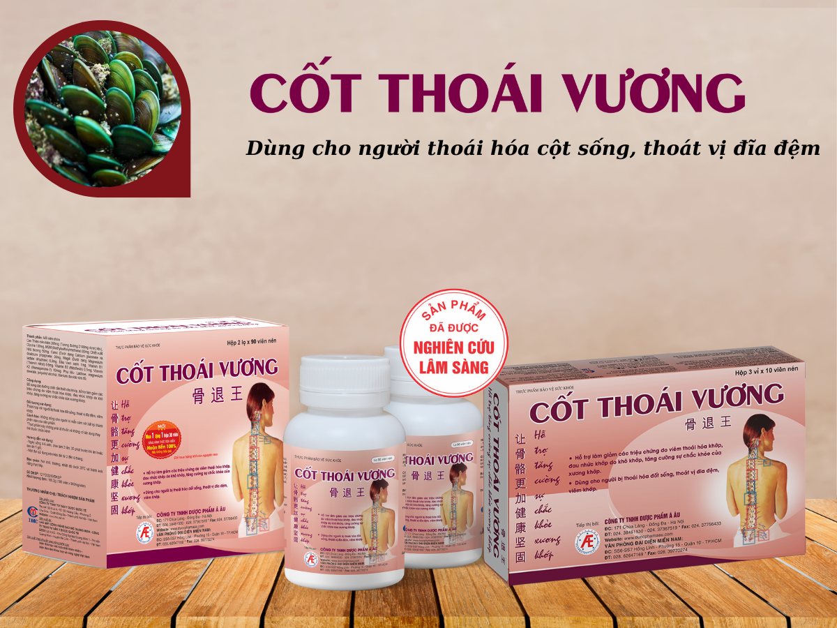 Cốt Thoái Vương hỗ trợ cải thiện các triệu chứng của thoái hóa đốt sống cổ