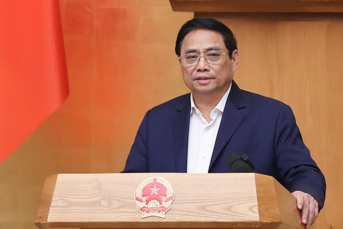 Thủ tướng Phạm Minh Chính kết luận phiên họp Chính phủ thường kỳ tháng 2-2023. Ảnh: Nhật Bắc